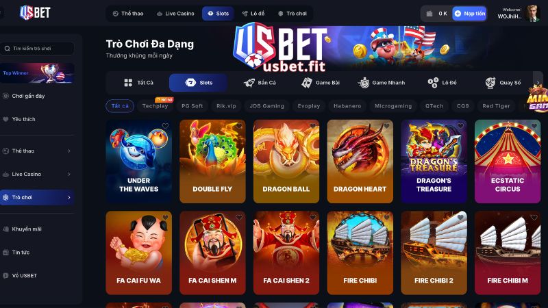 Game Slot USBET được xây dựng chuyên nghiệp