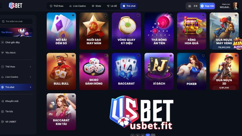 Trả lời câu hỏi về Table games USBET