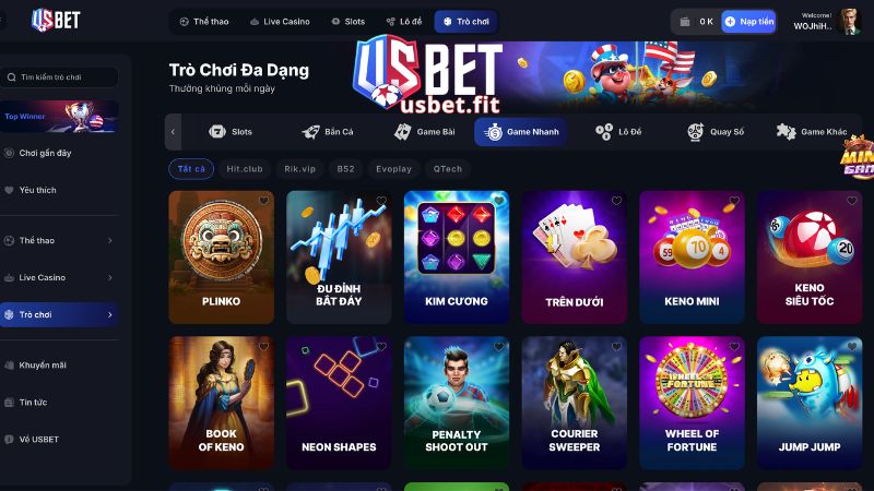 Giải trí trọn vẹn với Game nhanh USBET 